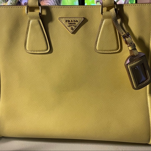 Prada Saffiano Handbag Tote - Picture 5 of 7